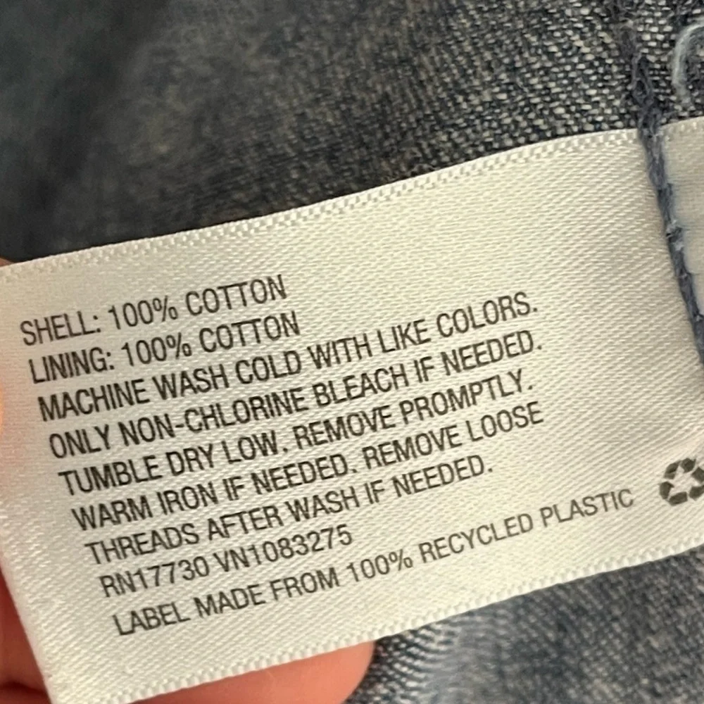 Universal Thread Blue Button Sleeveless Down Raw Hem Denim Dress XSmall Casual - Picture 10 of 11